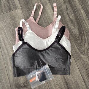 New 3-Pack Women’s Nursing Bras – Size Medium